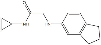 N-cyclopropyl-2-(2,3-dihydro-1H-inden-5-ylamino)acetamide Structure