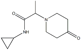 N-cyclopropyl-2-(4-oxopiperidin-1-yl)propanamide 구조식 이미지