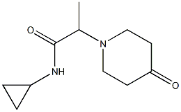 N-cyclopropyl-2-(4-oxopiperidin-1-yl)propanamide Structure