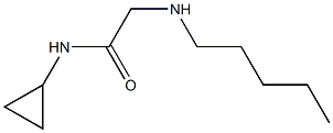 N-cyclopropyl-2-(pentylamino)acetamide 구조식 이미지