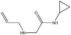 N-cyclopropyl-2-(prop-2-en-1-ylamino)acetamide Structure