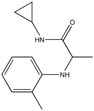 N-cyclopropyl-2-[(2-methylphenyl)amino]propanamide 구조식 이미지