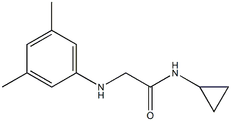 N-cyclopropyl-2-[(3,5-dimethylphenyl)amino]acetamide Structure