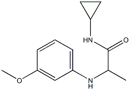 N-cyclopropyl-2-[(3-methoxyphenyl)amino]propanamide Structure