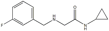 N-cyclopropyl-2-{[(3-fluorophenyl)methyl]amino}acetamide Structure