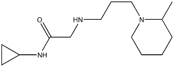 N-cyclopropyl-2-{[3-(2-methylpiperidin-1-yl)propyl]amino}acetamide 구조식 이미지