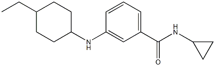 N-cyclopropyl-3-[(4-ethylcyclohexyl)amino]benzamide Structure