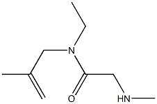 N-ethyl-2-(methylamino)-N-(2-methylprop-2-enyl)acetamide 구조식 이미지