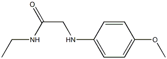 N-ethyl-2-[(4-methoxyphenyl)amino]acetamide Structure