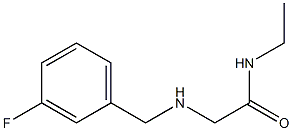 N-ethyl-2-{[(3-fluorophenyl)methyl]amino}acetamide 구조식 이미지