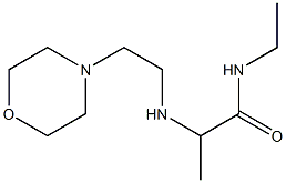 N-ethyl-2-{[2-(morpholin-4-yl)ethyl]amino}propanamide Structure