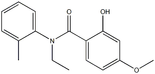 N-ethyl-2-hydroxy-4-methoxy-N-(2-methylphenyl)benzamide 구조식 이미지