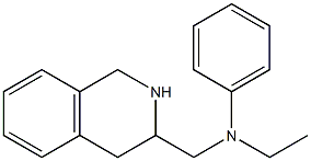 N-ethyl-N-(1,2,3,4-tetrahydroisoquinolin-3-ylmethyl)aniline 구조식 이미지