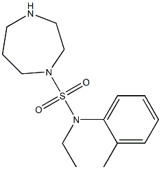 N-ethyl-N-(2-methylphenyl)-1,4-diazepane-1-sulfonamide 구조식 이미지