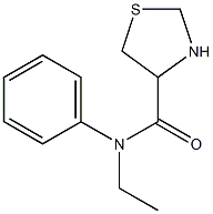 N-ethyl-N-phenyl-1,3-thiazolidine-4-carboxamide 구조식 이미지