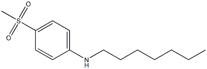 N-heptyl-4-methanesulfonylaniline Structure