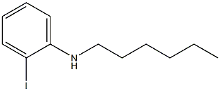 N-hexyl-2-iodoaniline 구조식 이미지