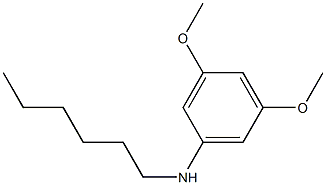 N-hexyl-3,5-dimethoxyaniline Structure