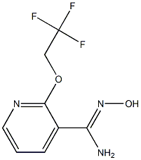 N'-hydroxy-2-(2,2,2-trifluoroethoxy)pyridine-3-carboximidamide Structure