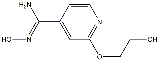 N'-hydroxy-2-(2-hydroxyethoxy)pyridine-4-carboximidamide 구조식 이미지