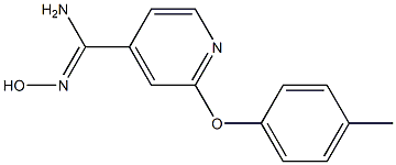 N'-hydroxy-2-(4-methylphenoxy)pyridine-4-carboximidamide Structure