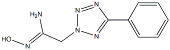 N'-hydroxy-2-(5-phenyl-2H-1,2,3,4-tetrazol-2-yl)ethanimidamide Structure