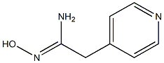 N'-hydroxy-2-(pyridin-4-yl)ethanimidamide Structure