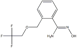 N'-hydroxy-2-[(2,2,2-trifluoroethoxy)methyl]benzenecarboximidamide Structure