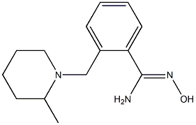 N'-hydroxy-2-[(2-methylpiperidin-1-yl)methyl]benzenecarboximidamide Structure