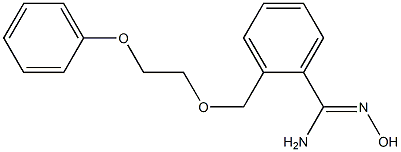 N'-hydroxy-2-[(2-phenoxyethoxy)methyl]benzenecarboximidamide 구조식 이미지