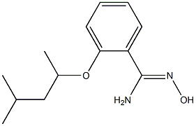 N'-hydroxy-2-[(4-methylpentan-2-yl)oxy]benzene-1-carboximidamide 구조식 이미지