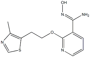 N'-hydroxy-2-[2-(4-methyl-1,3-thiazol-5-yl)ethoxy]pyridine-3-carboximidamide Structure