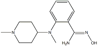 N'-hydroxy-2-[methyl(1-methylpiperidin-4-yl)amino]benzene-1-carboximidamide 구조식 이미지