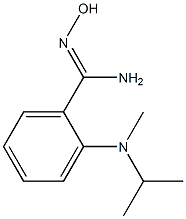 N'-hydroxy-2-[methyl(propan-2-yl)amino]benzene-1-carboximidamide Structure
