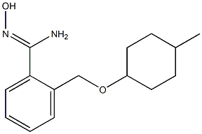 N'-hydroxy-2-{[(4-methylcyclohexyl)oxy]methyl}benzenecarboximidamide 구조식 이미지