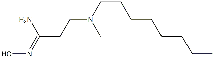 N'-hydroxy-3-[methyl(octyl)amino]propanimidamide 구조식 이미지