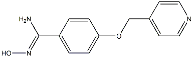 N'-hydroxy-4-(pyridin-4-ylmethoxy)benzenecarboximidamide 구조식 이미지