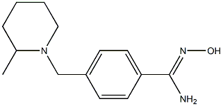 N'-hydroxy-4-[(2-methylpiperidin-1-yl)methyl]benzenecarboximidamide 구조식 이미지