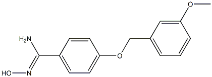 N'-hydroxy-4-[(3-methoxybenzyl)oxy]benzenecarboximidamide Structure