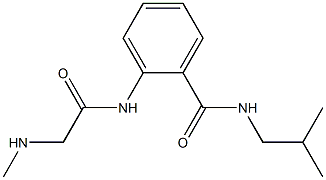 N-isobutyl-2-{[(methylamino)acetyl]amino}benzamide Structure