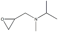 N-isopropyl-N-methyl-N-(oxiran-2-ylmethyl)amine 구조식 이미지