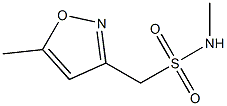 N-methyl(5-methyl-1,2-oxazol-3-yl)methanesulfonamide 구조식 이미지