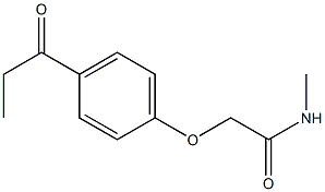 N-methyl-2-(4-propionylphenoxy)acetamide 구조식 이미지