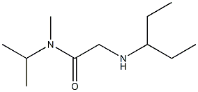 N-methyl-2-(pentan-3-ylamino)-N-(propan-2-yl)acetamide 구조식 이미지