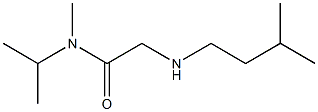 N-methyl-2-[(3-methylbutyl)amino]-N-(propan-2-yl)acetamide Structure