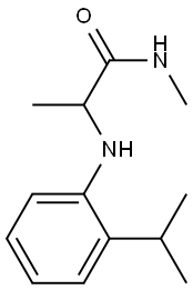 N-methyl-2-{[2-(propan-2-yl)phenyl]amino}propanamide Structure