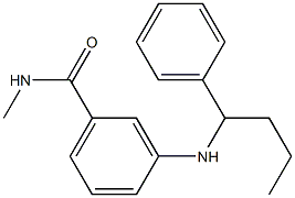 N-methyl-3-[(1-phenylbutyl)amino]benzamide 구조식 이미지