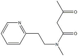 N-methyl-3-oxo-N-[2-(pyridin-2-yl)ethyl]butanamide Structure