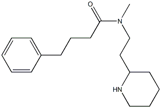 N-methyl-4-phenyl-N-[2-(piperidin-2-yl)ethyl]butanamide 구조식 이미지