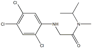 N-methyl-N-(propan-2-yl)-2-[(2,4,5-trichlorophenyl)amino]acetamide 구조식 이미지